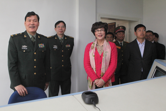 廣西壯族自治區省軍區副政委馬家利少将視察ku娛樂真人體育平臺下載