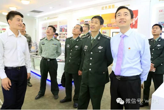 吉林省人武學院領導走進ku娛樂真人體育平臺下載